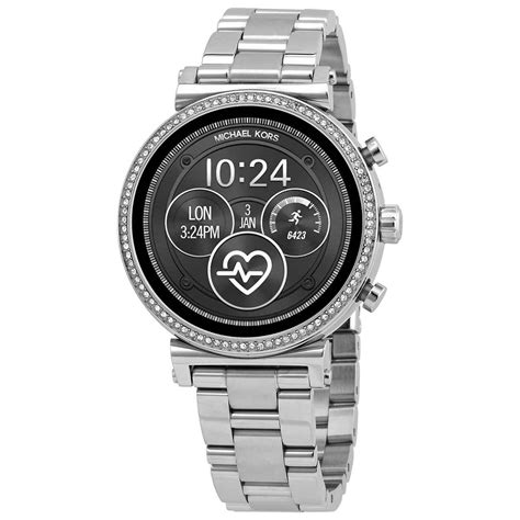 michael kors gen 4 sofie silver-tone touchscreen smartwatch mkt5061|Michael Kors .